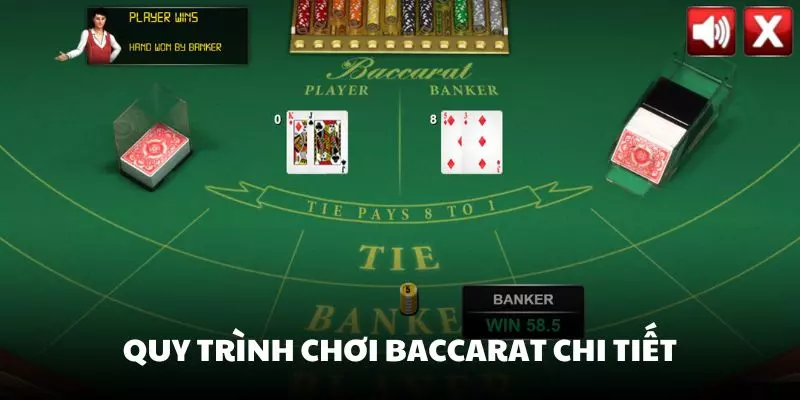 Quy trình chơi một ván Baccarat chi tiết